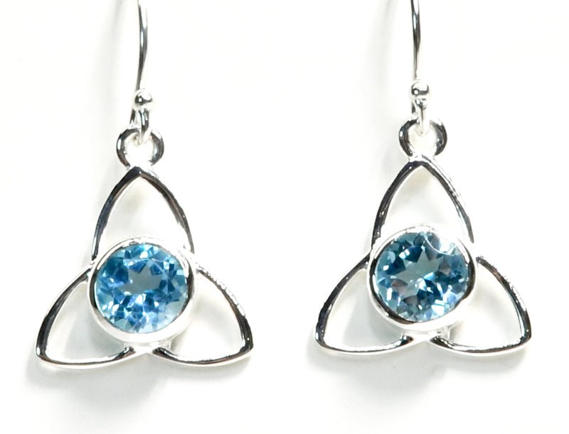 #Blue Topaz earrings# - ## at Solace GemWorks