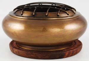 #Brass Screen incense burner with Coaster# - ## at Solace GemWorks