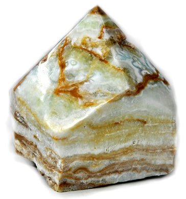 #Calcite, Caribbean top polished point# - ## at Solace GemWorks