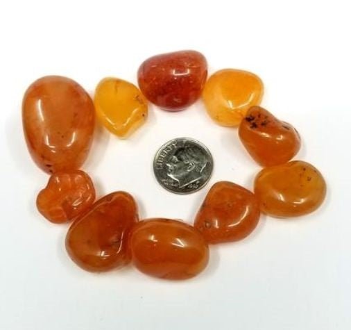 #Carnelian Tumbled Stones - Bulk Wholesale choose: 1lb, 3lbs or 5lbs# - ## at Solace GemWorks