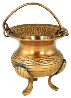 #Celtic Brass Cauldron 3"# - ## at Solace GemWorks