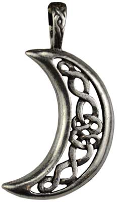 #Celtic Moon Celestial amulet# - ## at Solace GemWorks