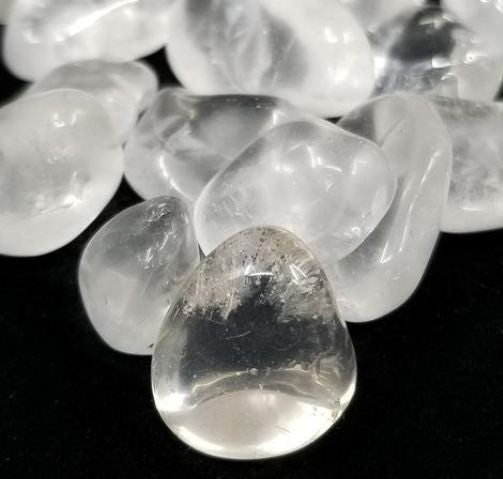 #Clear Quartz Tumbled Stones - Bulk Wholesale choose: 1lb, 3lbs or 5lbs# - ## at Solace GemWorks