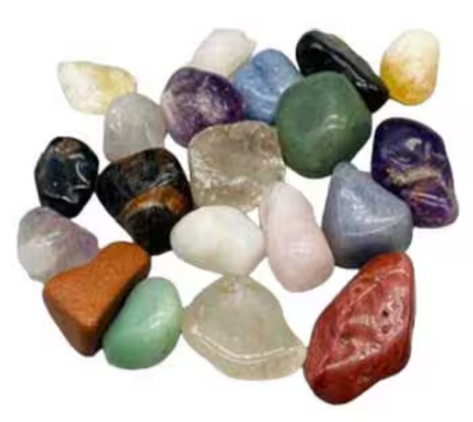 Mixed Tumbled Stones - Bulk Wholesale choose: 1lb, 3lbs or 5lbs