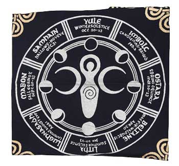 #Earth Goddess altar cloth 24"x24"# - ## at Solace GemWorks