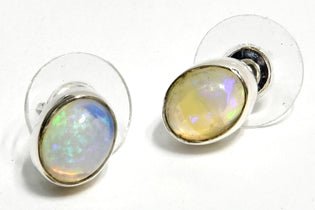 #Ethiopian Opal earrings# - ## at Solace GemWorks