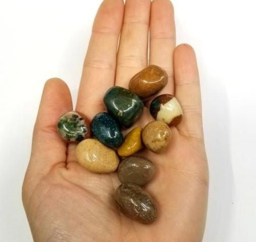 #Fancy Jasper Tumbled Stones - Bulk Wholesale choose: 1lb, 3lbs or 5lbs# - ## at Solace GemWorks