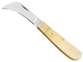 #Folding Boline 7" white bone# - ## at Solace GemWorks