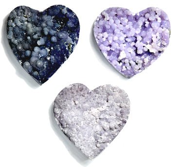 #Grape Agate Heart 2"# - ## at Solace GemWorks