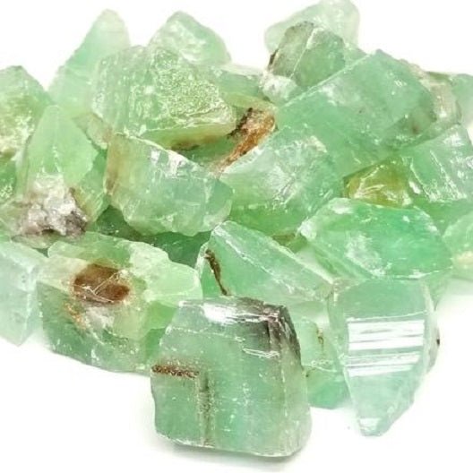 #Green Calcite Rough Crystals - Bulk Wholesale choose: 1lb, 3lbs or 5lbs# - ## at Solace GemWorks