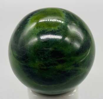 #Green Serpentine Sphere 40mm# - ## at Solace GemWorks