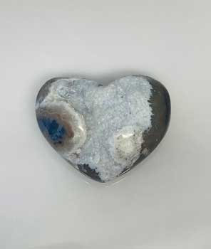 #Heart Puffed Druze Agate (medium)# - ## at Solace GemWorks