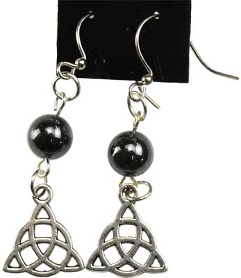 #Hematite Triquetra earrings# - ## at Solace GemWorks