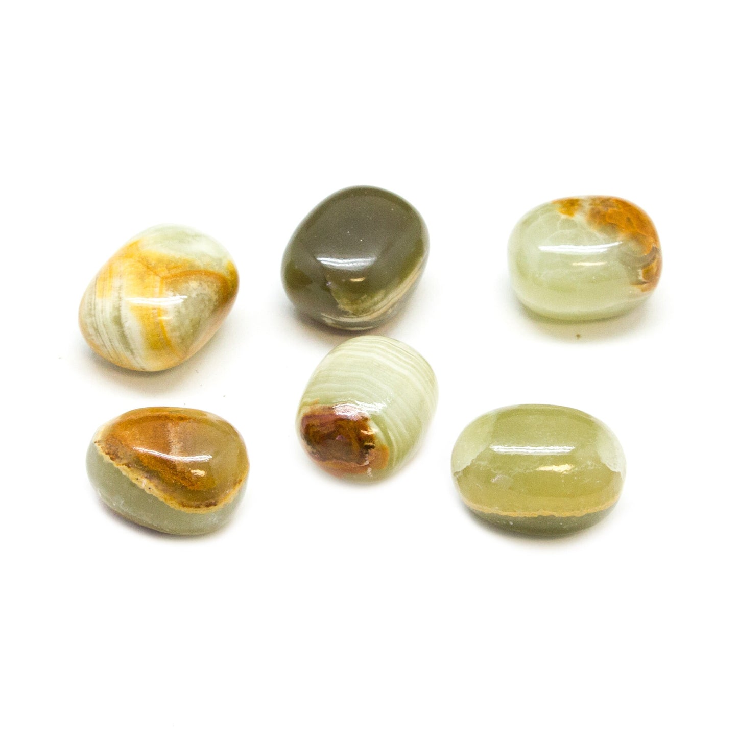 Green Onyx Tumbled Stones - Bulk Wholesale 1lb (Premium Quality Grade A Crystals)