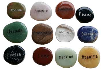 #Inspirational Word worry stone (various words)# - ## at Solace GemWorks