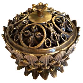 #Lotus incense burner, antique bronze# - ## at Solace GemWorks