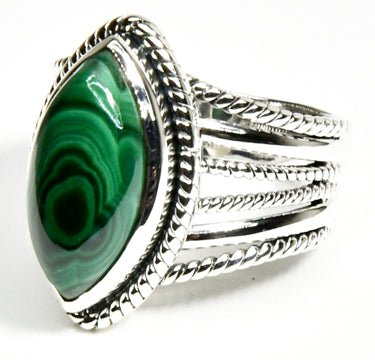 #Malachite ring# - ## at Solace GemWorks