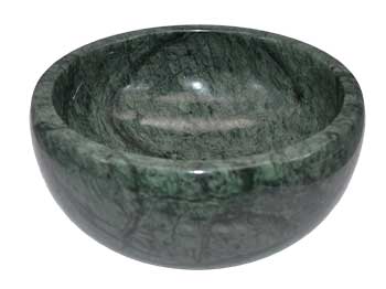 #Marble Scrying Bowl or Smudge Green Bowl (4")# - ## at Solace GemWorks