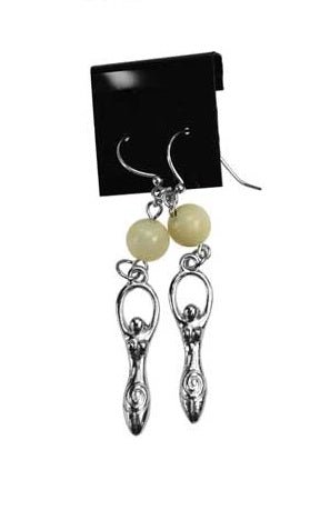 #Moonstone Goddess earrings# - ## at Solace GemWorks