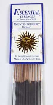 #Mountain Wildberry Escential Essences incense sticks 16 pack# - ## at Solace GemWorks