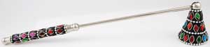 #Multi - Color Jeweled candle snuffer# - ## at Solace GemWorks