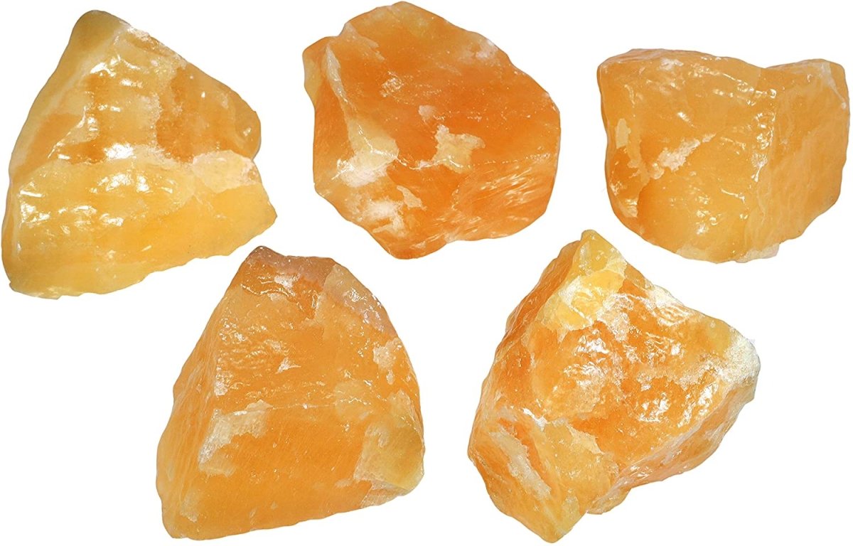 #Orange Calcite Rough Crystals - Bulk Wholesale choose: 1lb, 3lbs or 5lbs# - ## at Solace GemWorks