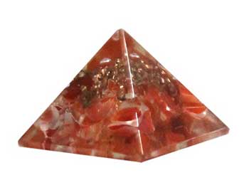 #Orgone Carnelian Pyramid 25 - 30mm# - ## at Solace GemWorks