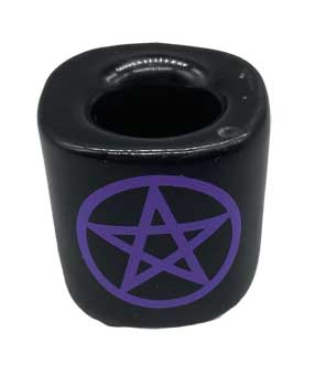 #Pentagram Black ceramic holder# - ## at Solace GemWorks