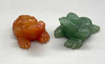 #Prosperity Frog (set of 2)# - ## at Solace GemWorks