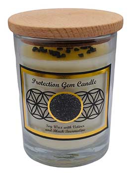 #Protection gem stone soy candle# - ## at Solace GemWorks