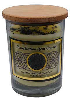 #Purification gem stone soy candle# - ## at Solace GemWorks