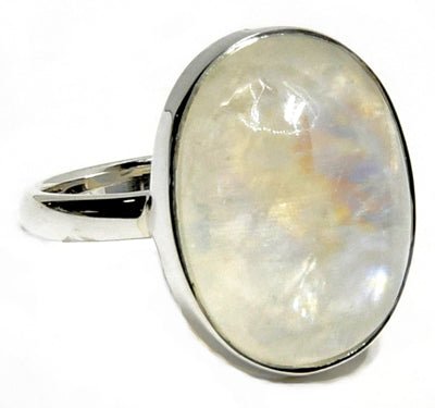 #Rainbow Moonstone Ring# - ## at Solace GemWorks