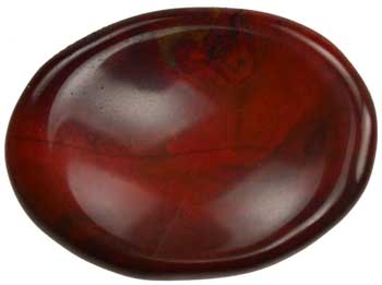 #Red Jasper worry stone# - ## at Solace GemWorks