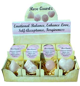 #Rose Quartz gift box (set of 12)# - ## at Solace GemWorks