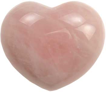 #Rose Quartz Heart 1.75"# - ## at Solace GemWorks