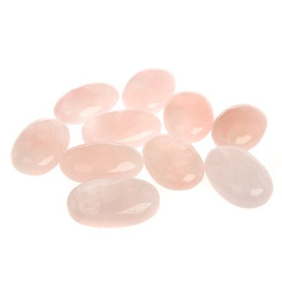 #Rose Quartz Palm Stone# - ## at Solace GemWorks