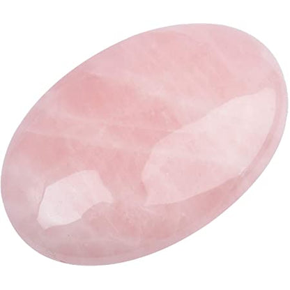 #Rose Quartz Palm Stone# - ## at Solace GemWorks