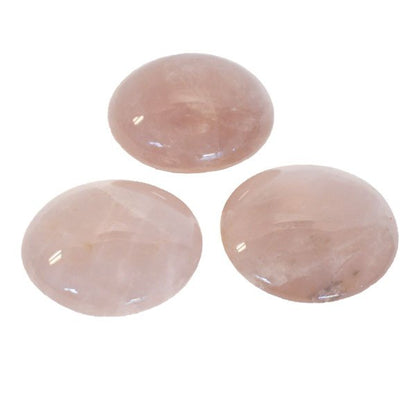 #Rose Quartz Palm Stone# - ## at Solace GemWorks