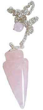 #Rose Quartz pendulum# - ## at Solace GemWorks