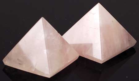 #Rose Quartz Pyramid 25 - 30mm# - ## at Solace GemWorks