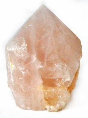 #Rose Quartz top polished point# - ## at Solace GemWorks