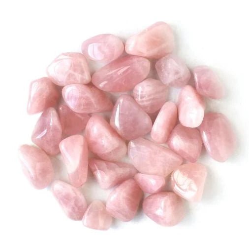 #Rose Quartz Tumbled Stones - Singles - choose: 1, 3, 5, or 10 Stones# - ## at Solace GemWorks