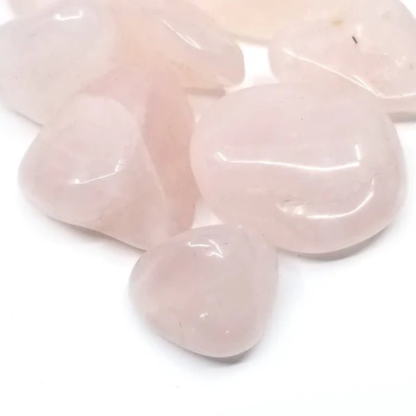 #Rose Quartz Tumbled Stones - Singles - choose: 1, 3, 5, or 10 Stones# - ## at Solace GemWorks