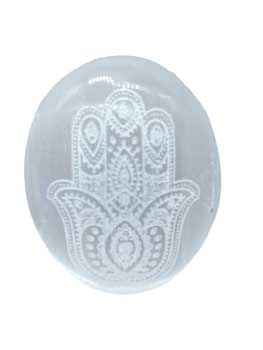 #Selenite Fatima Hand palm stone# - ## at Solace GemWorks