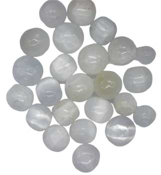 #Selenite Tumbled Stones - Bulk Wholesale choose: 1lb, 3lbs or 5lbs# - ## at Solace GemWorks