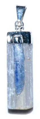 #Selenite W/ Kyanite pendant# - ## at Solace GemWorks