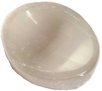 #Selenite worry stone# - ## at Solace GemWorks