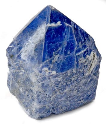 #Sodalite top polished point# - ## at Solace GemWorks