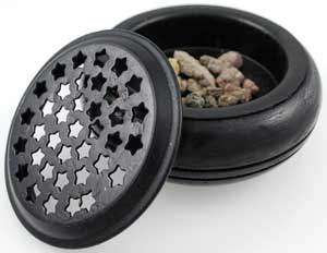 #Starry Screen Black charcoal burner# - ## at Solace GemWorks