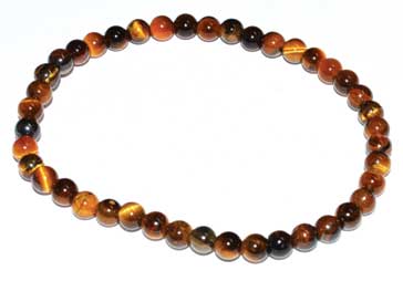 #Tiger Eye bracelet 4mm# - ## at Solace GemWorks